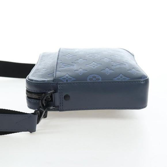 LOUIS VUITTON Monogram Shadow Danube PM Bag Black M43681 LV Auth 197487V
