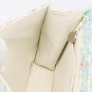 CHANEL COCO Mark Chain Hand Bag Tweed Light Blue Silver CC Auth 197488SAM-20