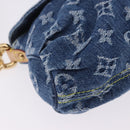 LOUIS VUITTON Monogram Denim Mini Preity Hand Bag Blue M95050 LV Auth 197489SAM-10