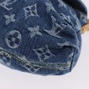 LOUIS VUITTON Monogram Denim Mini Preity Hand Bag Blue M95050 LV Auth 197489SAM-11