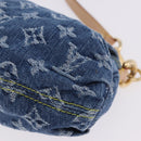 LOUIS VUITTON Monogram Denim Mini Preity Hand Bag Blue M95050 LV Auth 197489SAM-13