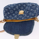 LOUIS VUITTON Monogram Denim Mini Preity Hand Bag Blue M95050 LV Auth 197489SAM-16
