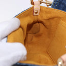 LOUIS VUITTON Monogram Denim Mini Preity Hand Bag Blue M95050 LV Auth 197489SAM-19