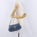 LOUIS VUITTON Monogram Denim Mini Preity Hand Bag Blue M95050 LV Auth 197489SAM-23