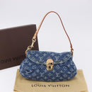 LOUIS VUITTON Monogram Denim Mini Preity Hand Bag Blue M95050 LV Auth 197489SAM-24