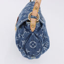 LOUIS VUITTON Monogram Denim Mini Preity Hand Bag Blue M95050 LV Auth 197489SAM-4