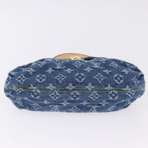 LOUIS VUITTON Monogram Denim Mini Preity Hand Bag Blue M95050 LV Auth 197489SAM