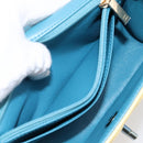 CHANEL Mini Matelasse 20 Chain Shoulder Bag Lamb Skin Yellow CC Auth 197490SV-21