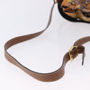 Salvatore Ferragamo Shoulder Bag Leather Brown Gold Auth 197492-7