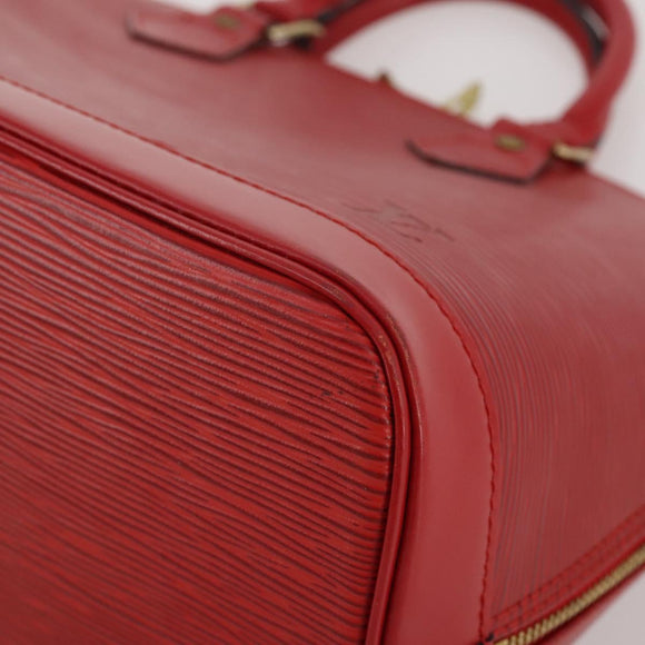 LOUIS VUITTON Epi Alma Hand Bag Castilian Red M52147 LV Auth 197494A