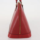 LOUIS VUITTON Epi Alma Hand Bag Castilian Red M52147 LV Auth 197494A-4