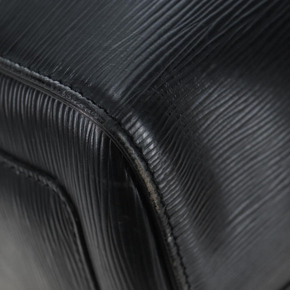 LOUIS VUITTON Epi Keepall 50 Boston Bag Black M42962 LV Auth 197495V