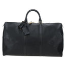 LOUIS VUITTON Epi Keepall 50 Boston Bag Black M42962 LV Auth 197495V-13
