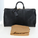 LOUIS VUITTON Epi Keepall 50 Boston Bag Black M42962 LV Auth 197495V-12