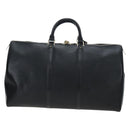 LOUIS VUITTON Epi Keepall 50 Boston Bag Black M42962 LV Auth 197495V-2