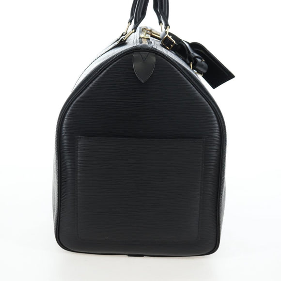 LOUIS VUITTON Epi Keepall 50 Boston Bag Black M42962 LV Auth 197495V