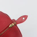 LOUIS VUITTON Epi Speedy 30 Hand Bag Castilian Red M43007 LV Auth 197497A-17