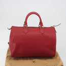 LOUIS VUITTON Epi Speedy 30 Hand Bag Castilian Red M43007 LV Auth 197497A-12