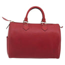 LOUIS VUITTON Epi Speedy 30 Hand Bag Castilian Red M43007 LV Auth 197497A-2