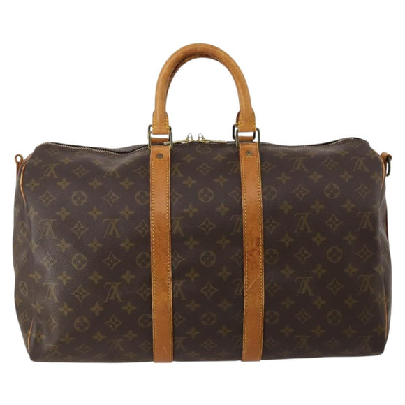 LOUIS VUITTON Monogram Keepall Bandouliere 45 Boston Bag M41418 LV Auth 197499