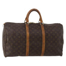 LOUIS VUITTON Monogram Keepall 50 Boston Bag M41426 LV Auth 197501-1