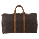 LOUIS VUITTON Monogram Keepall 50 Boston Bag M41426 LV Auth 197501-13