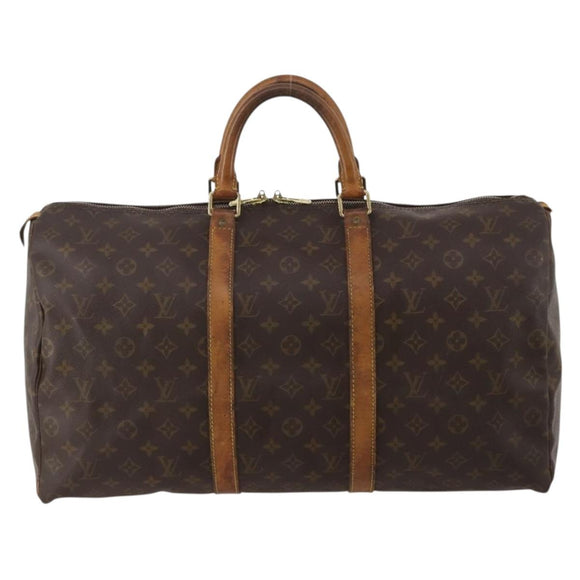 LOUIS VUITTON Monogram Keepall 50 Boston Bag M41426 LV Auth 197501