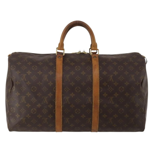 LOUIS VUITTON Monogram Keepall 50 Boston Bag M41426 LV Auth 197501