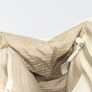 PRADA Hand Bag Straw Beige Silver Auth 197502A-22