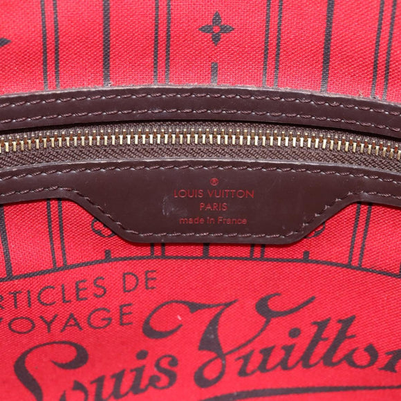 LOUIS VUITTON Damier Ebene Neverfull PM Tote Bag N51109 LV Auth 197506