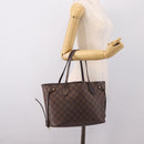 LOUIS VUITTON Damier Ebene Neverfull PM Tote Bag N51109 LV Auth 197506-23