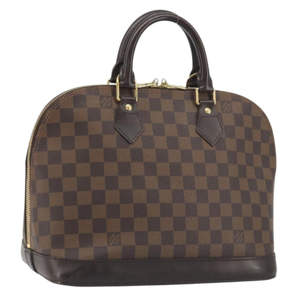 LOUIS VUITTON Damier Ebene Alma Hand Bag N51131 LV Auth 197507A