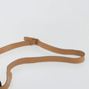 CELINE Macadam Canvas Circle Shoulder Bag PVC Leather Brown Gold Auth 197510A-8