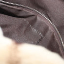 FENDI Mamma Baguette Shoulder Bag fur Ivory Silver Auth 197511SAM-11