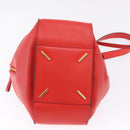 LOEWE Hammock Hand Bag Leather 2way Red Gold Auth 197512A-5