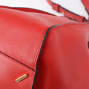 LOEWE Hammock Hand Bag Leather 2way Red Gold Auth 197512A-10