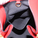 LOEWE Hammock Hand Bag Leather 2way Red Gold Auth 197512A-21