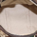 GUCCI GG Canvas Web Sherry Line Boston Bag 2way Beige Gold 247205 Auth 197515-11