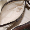 GUCCI GG Canvas Web Sherry Line Boston Bag 2way Beige Gold 247205 Auth 197515-25
