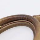 Miu Miu Hand Bag Vitello Lux Leather 2way Beige Gold Auth 197516A-9