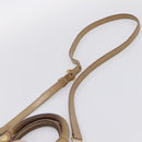 Miu Miu Hand Bag Vitello Lux Leather 2way Beige Gold Auth 197516A-15