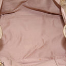 Miu Miu Hand Bag Vitello Lux Leather 2way Beige Gold Auth 197516A-11