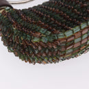 Chloe Bracelet Bag Phoebe Philo Era Beads Green Silver Auth 197517SM-9