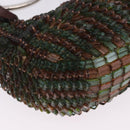 Chloe Bracelet Bag Phoebe Philo Era Beads Green Silver Auth 197517SM-15
