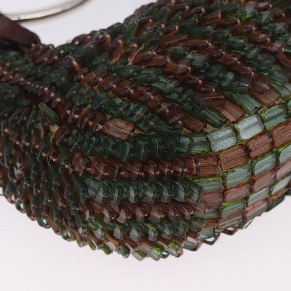 Chloe Bracelet Bag Phoebe Philo Era Beads Green Silver Auth 197517SM