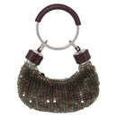 Chloe Bracelet Bag Phoebe Philo Era Beads Green Silver Auth 197517SM-13