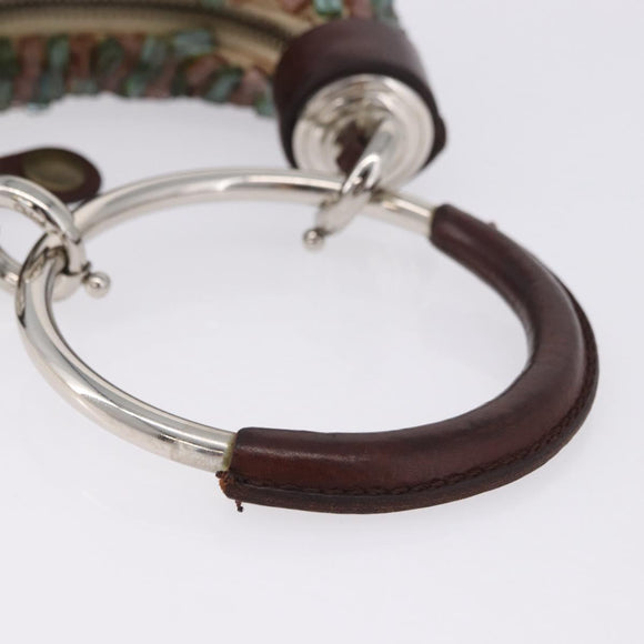 Chloe Bracelet Bag Phoebe Philo Era Beads Green Silver Auth 197517SM