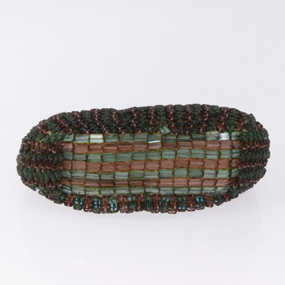 Chloe Bracelet Bag Phoebe Philo Era Beads Green Silver Auth 197517SM
