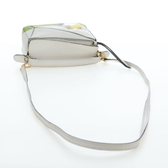 LOEWE × Studio Ghibli Puzzle Bag mini Leather 2way Ivory Gold Auth 197518SM