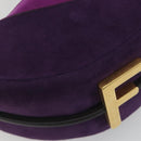 FENDI Graffiti Shoulder Bag Leather Multicolor Gold Auth 197520M-14